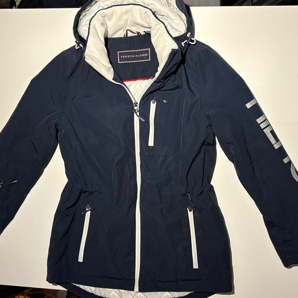 Tommy Hilfiger Jackets & Blazers - Tommy Hilfiger Quilted Navy and White Jacket Size XS